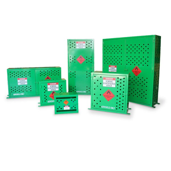 Aerosol Safety Cabinets Ecospill | Safe Storage for Aerosol Cans | ASC12 ASC60 AWSC108 ASC216H ASC216V ASC432